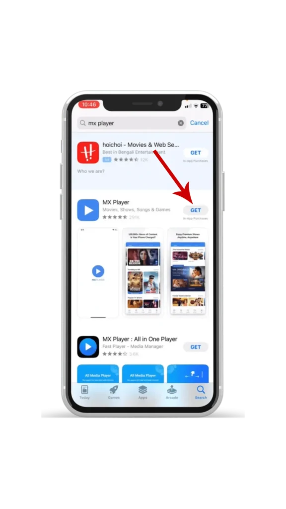 Get the mx player screenshot