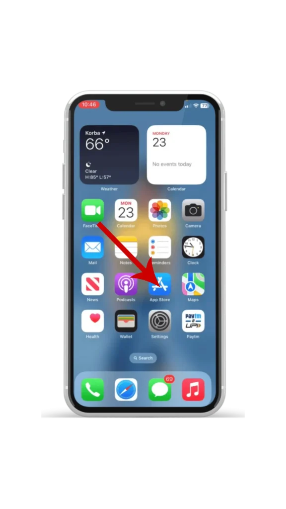 Open the app store
